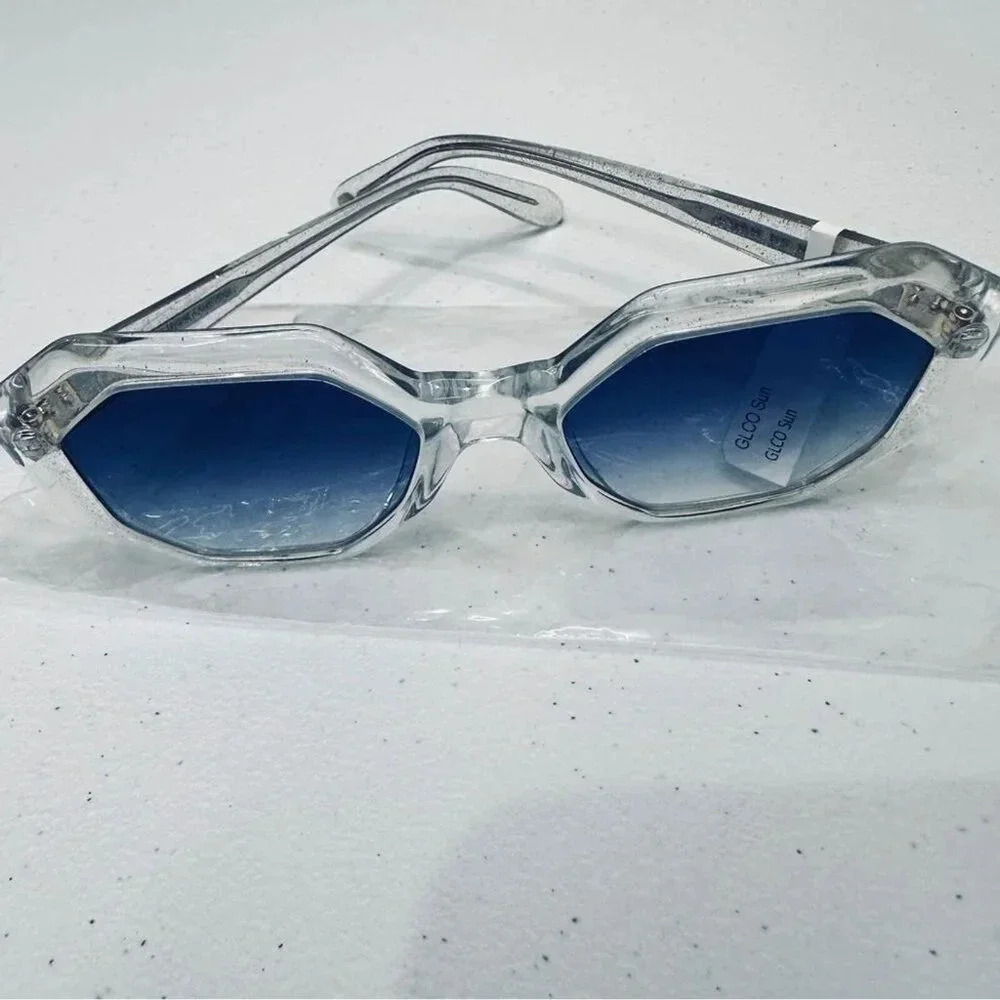 New Garrett Leight Sunglasses Jaqueline Semi Flat Ultra Marine Gradient Luxury — image 3 of 8